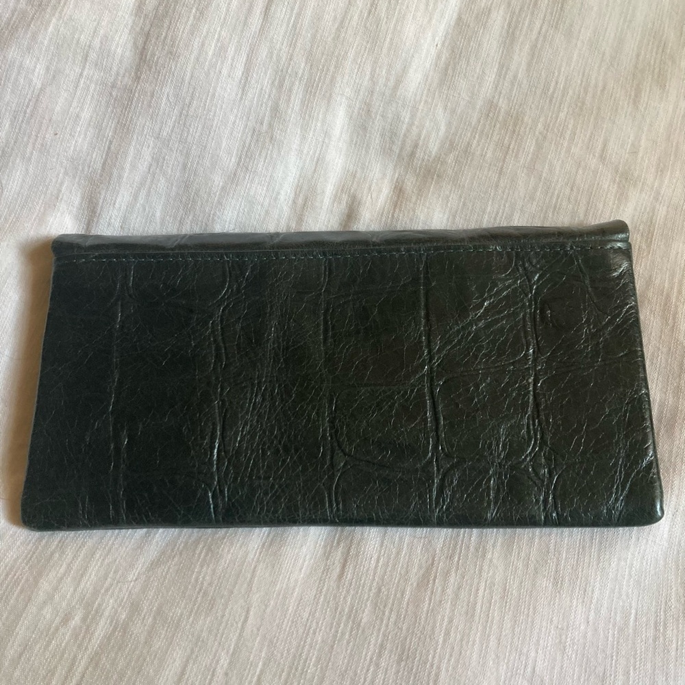 NWT Etui London Dark Green Croc Leather Clutch Crossbody Bag ASO KATE MIDDLETON - Picture 4 of 7